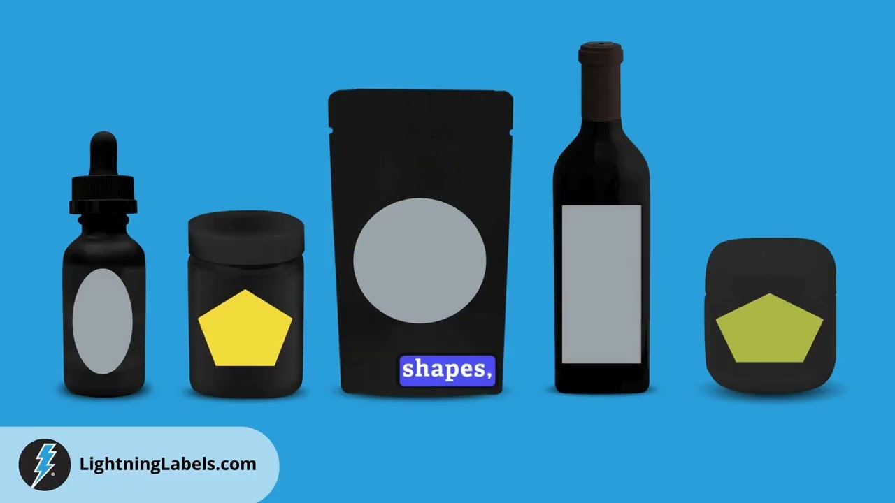 Custom printed labels by Lightning Labels | Professional labels in any shape, size, or color.