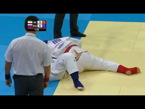Mojtaba Akbari (IRI) vs Mikhail Smirnov (RUS) World Combat games 2013 gold medal match +94kg