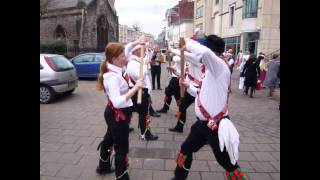 preview picture of video 'Archive: Cardiff Morris dance Upton Stick in Cardiff City Centre, 1st December 2007'