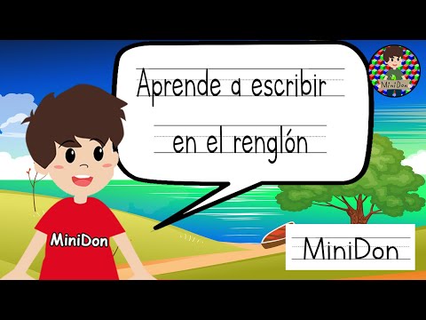 Aprende a escribir en el renglón con este divertido ejemplo para niños pequeños!