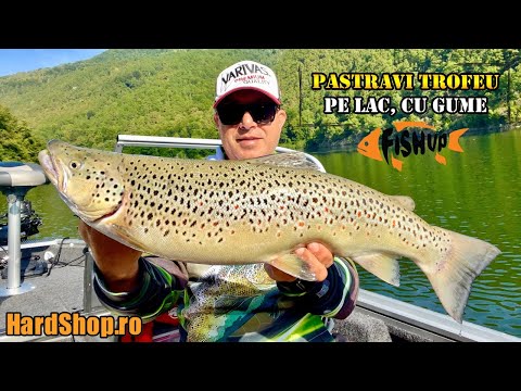 Pescuit la pastrav pe lac cu gume. FishUp. HardShop