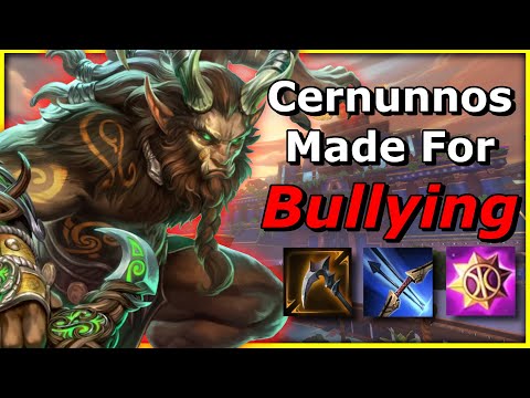 CERNUNNOS WINS LANES ESPECIALLY WITH DISCORDIA BUFF | Smite Season 8 Ranked Build