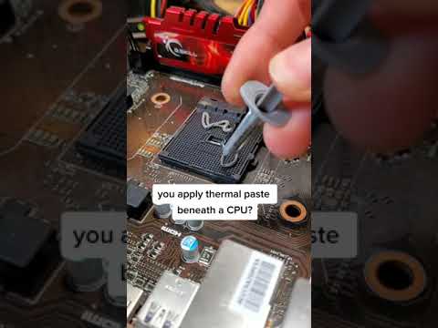 putting thermal paste UNDER a cpu #shorts
