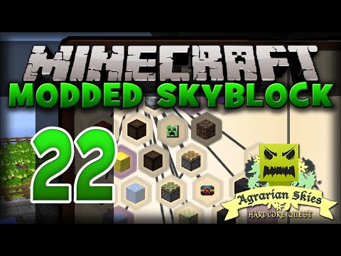 Minecraft - MODDED Skyblock: 22 - Quest Completionist! (Agrarian Skies Modpack)