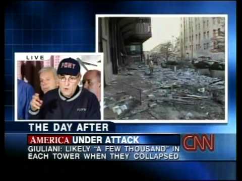 CNN 9/11 LIVE TV Coverage (9/12/01) 3:15 P.M - 3:30 P.M