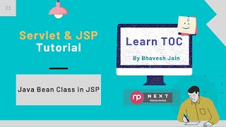 Java bean class in JSP