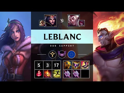 LeBlanc Support vs Rakan - EUW Master Patch 25.S1.3