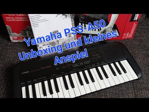 Rolf Hacker - Yamaha PSS-A50 - Unboxing und kleines Anspiel (inkl. Hintergrundmusik vom A50)