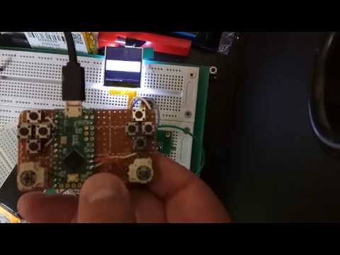 Raspberry Pi Zero + 1.54" LCD + Teensy LC USB Gamepad Minecraft & RetroPie test