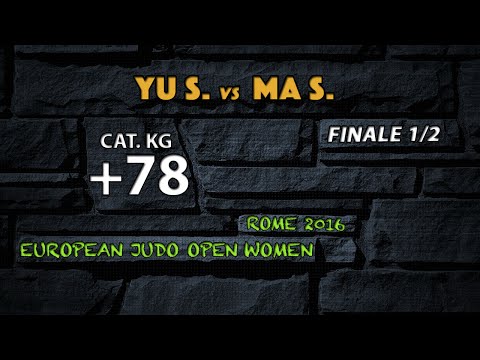 Judo YU vs MA fina1/2 +78kg European Open Rome 2016