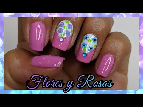 DECORACIÓN DE UÑAS VERANO | FLORES Y ROSAS ♥ NailArt By Andy
