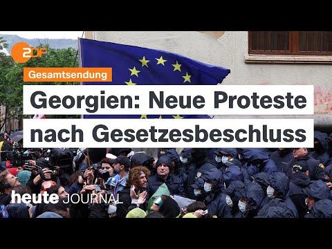 heute journal vom 14.05.2024 Proteste in Georgien, Sonderzölle auf Chinas E-Autos, Cannes Filmfest
