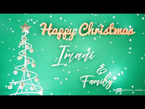 Imani #Christmas #special #video #wish Happy Christmas song - Happy Christmas wishes to you