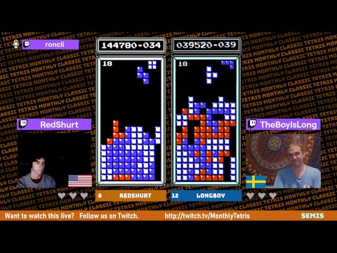 FINALS! Redshurt, Longboy, Alex T, Meme – Classic Tetris Monthly Challengers September 2021