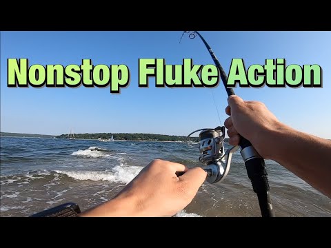 Nonstop Fluke (Flounder) Action - North Shore Long Island NY [Fishing with James Schlick Outdoors]