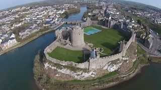 preview picture of video 'Pembroke Castle Aerial Views'