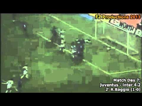 Serie A 1990-1991, day 7 Juventus - Inter 4-2 (R.Baggio goal)
