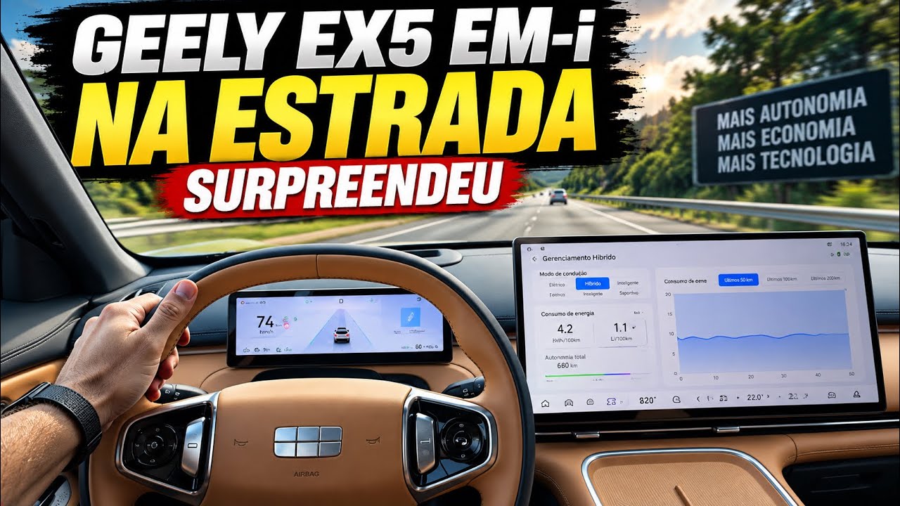 Dirigi o GEELY EX5 EM-I NA ESTRADA: ele é tudo isso mesmo?