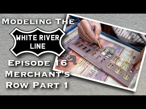 Construindo um kit Walthers Merchant's Row para um modelo de ferrovia