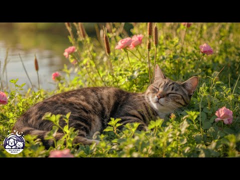 (No Ads) Cat Music for Stress Relief – Gentle Relaxing Music to Help Cats Sleep with Purring Sounds