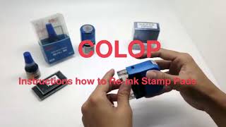 How To: Re Ink COLOP Self Inking Stamp (Refill Ink & Ink Pad)