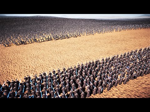 2.5 Million Heavy Knights Vs 5,000 Jedi | Ultimate Epic Battle Simulator 2 | UEBS2