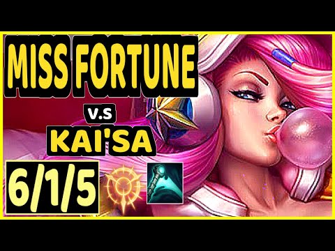 DEFT (MISS FORTUNE) vs KAI'SA - 6/1/5 KDA BOTTOM ADC CHALLENGER GAMEPLAY - KR