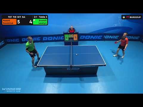18:50 Nazarii Kovalchuk - Anatolii Levshyn 11.08.2023 TT Euro.Cup  Ukraine Star. TABLE 3