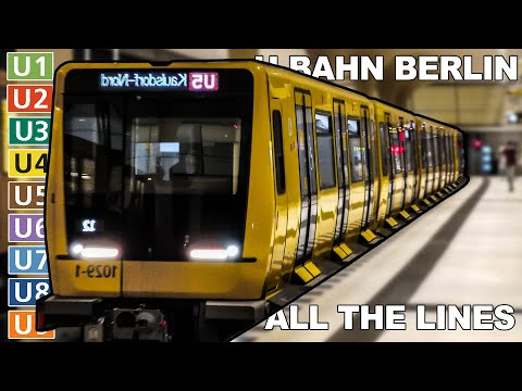 🇩🇪 Alle Linien - Berliner U-Bahn / Berliner Metro (2021) (4K)