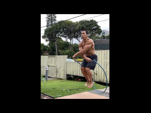 FitPro Hawaii Workout-5 lbs.Heavy Jump Rope Crossovers + Push Ups - February 18, 2021 6:03 pm