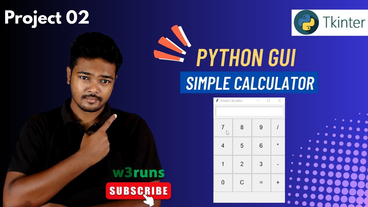 🔢 Build a Simple Calculator with Python Tkinter GUI | Step-by-Step Tutorial
