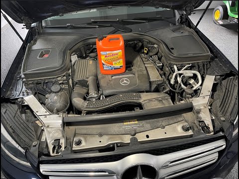 How To Check & Top Off Coolant: Mercedes Benz GLC 300 With Universal Antifreeze Brand
