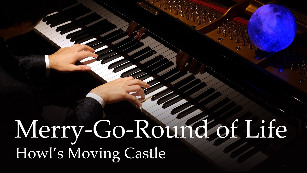 Merry-Go-Round of Life - Howls Moving Castle Piano Joe Hisaishi - Piyano, gitar, bağlama, melodika, flüt, org Notası