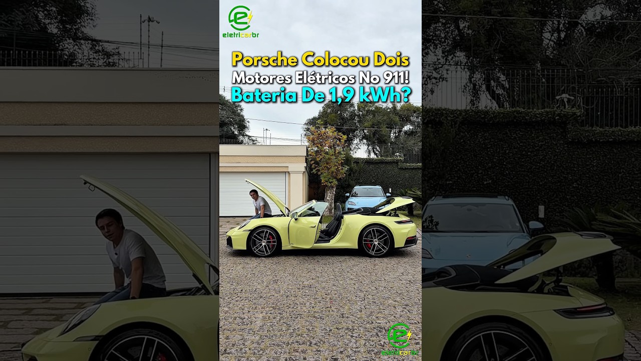 Colocaram Dois Motores Elétricos no 911… e Capacidade de Bateria de Híbrido HEV: 1,9 kWh