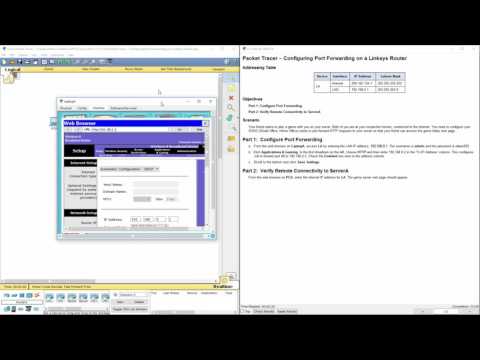 Cisco RnS - Lab 11.2.4.4 Packet Tracer - Configuring Port Forwarding on a Linksys Router