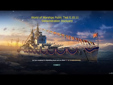 World of Warships PTS 0.10.11 Marlborough [Demonstration]