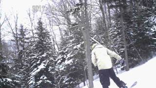 preview picture of video 'Snowshoe, WV Snowboarding: Widowmaker'