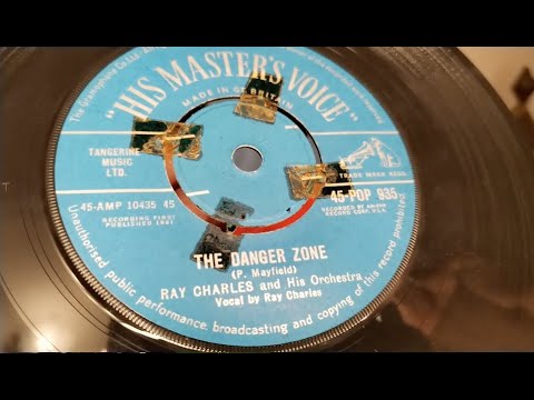 The Danger Zone ~ Ray Charles ~ 1961 HMV 45rpm Vinyl 7" SIngle Record ~ Dual 1215 Turntable