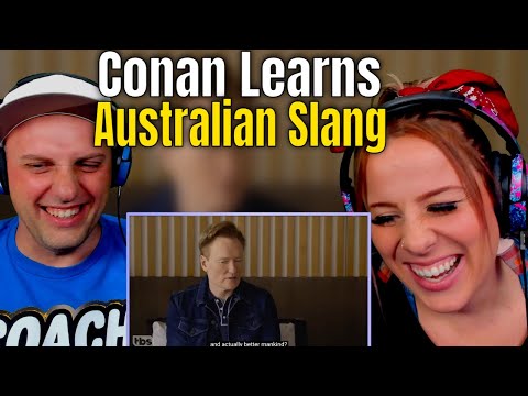 Conan Learns Australian Slang | CONAN on TBS | THE WOLF HUNTERZ REACTIONS