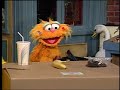 Classic Sesame Street Big Bird And Zoe Sings Three Of These Things Food Items And A Box 1994