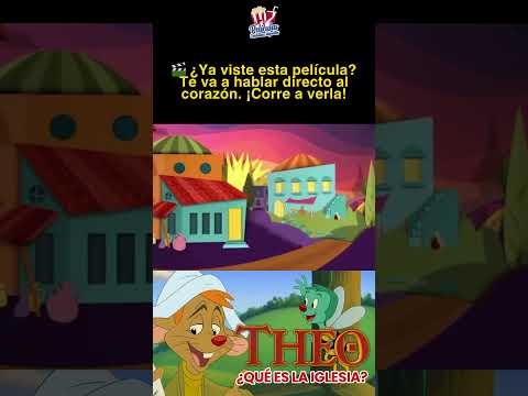⛪ ¿Qué es la iglesia? Theo lo explica de forma divertida y con fe 🙌🐭 #DibujosCristianos #Short