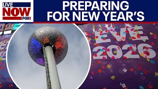 Times Square conducts New Year's Eve ball drop test