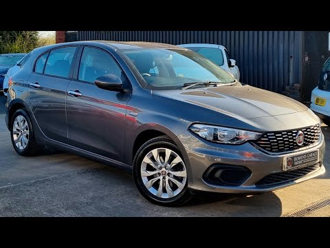 2017 (17) Fiat Tipo 1.4 Easy 5Dr in Electro Clash Grey. 35k Miles. 1 Owner. 5 Services. DAB. £6250