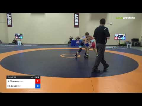 2018 Marine Corps US Open/UWW Junior Greco Roman 55 Con 8 #2 - Adrian Marquez (Olym) Vs. Hunter Le