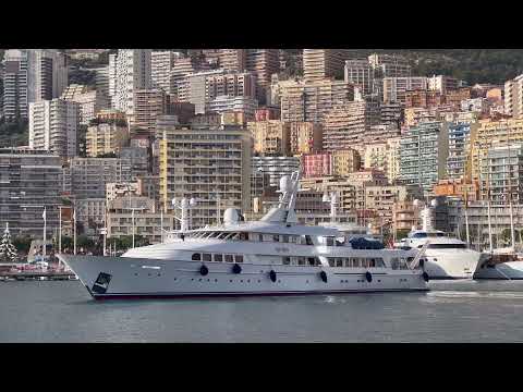 M/Y RIO RITA arriving in the port of Monaco.  Emman’s Vlog FR