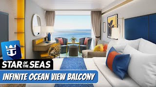 Star of the Seas | Infinite Ocean View Balcony Walkthrough Tour | Royal Caribbean 2025 | 4k