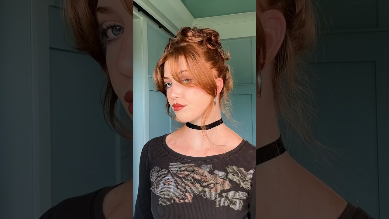 90’s inspired hair updo… love this hairstyle!!! #hairtutorial #hairstyles