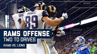 Rams Take the Lead with Back-to-Back TD Drives! | Rams vs. Lions | NFL by NFL