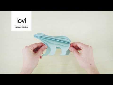 LOVI Polar Bear Wooden 3D Puzzle