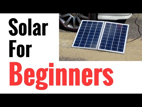 Solar panel systems for beginners